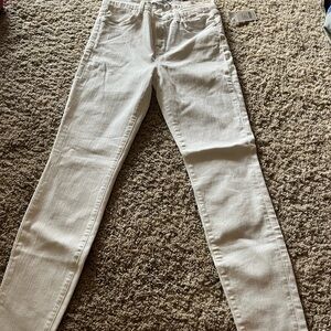 J Brand white maria skinny jeans